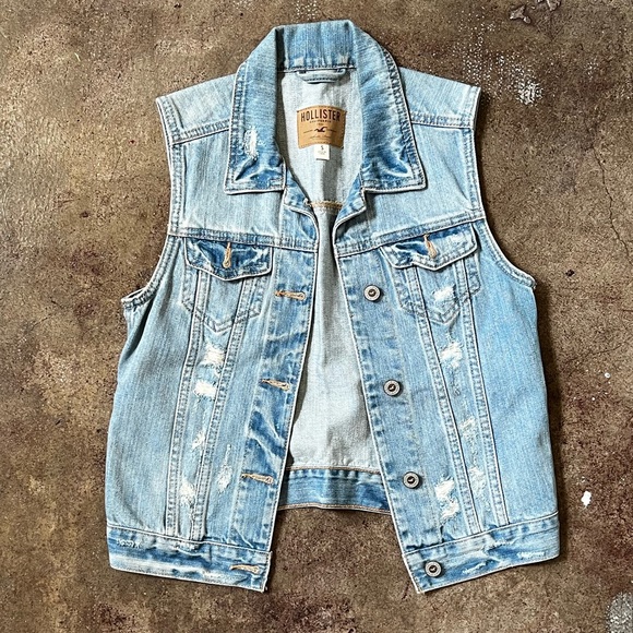 Hollister Jackets & Blazers - Hollister denim vest